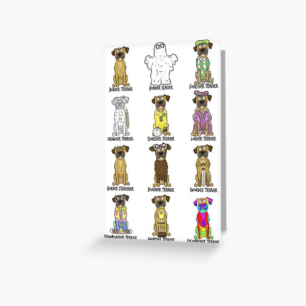 Item preview, Border Terrier Puns designed and sold by GiddingsGifts.