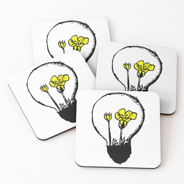 Item preview, Light Bulb With Yellow Flowers designed and sold by john-ess.