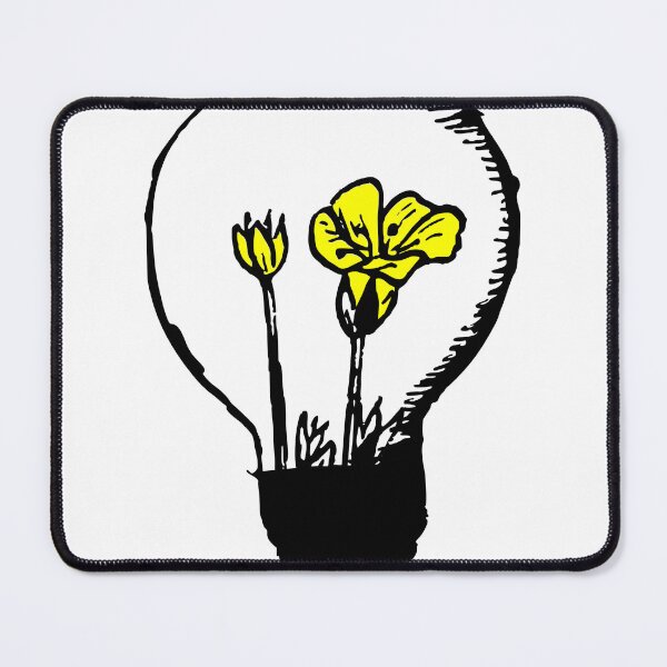 Item preview, Light Bulb With Yellow Flowers designed and sold by john-ess.