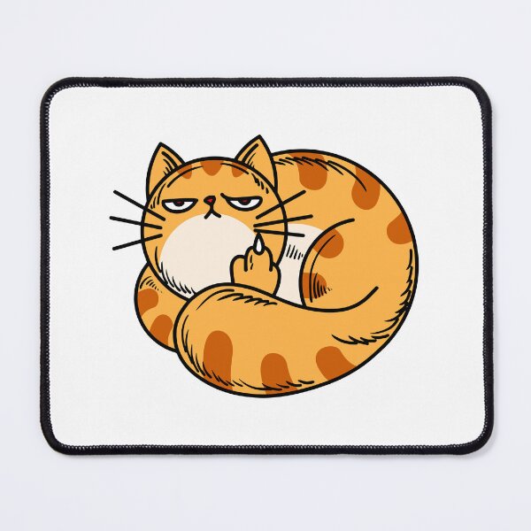 Item preview, Orange Cat Middle Finger designed and sold by Si Pakne.