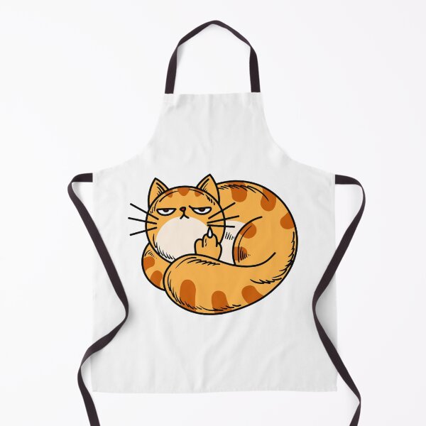 Item preview, Orange Cat Middle Finger designed and sold by Si Pakne.