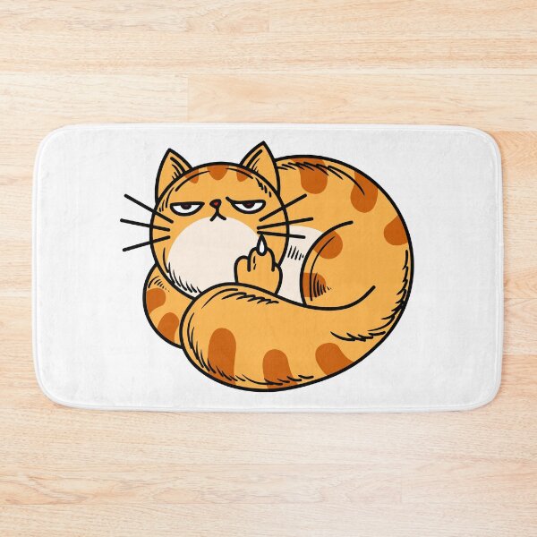 Item preview, Orange Cat Middle Finger designed and sold by Si Pakne.