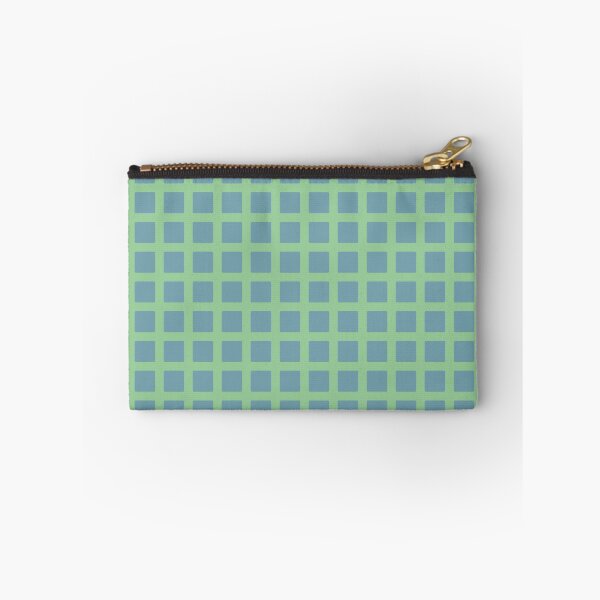 Item preview, Sky blue and mint green minimalist block check gingham pattern designed and sold by FrancesPoff.