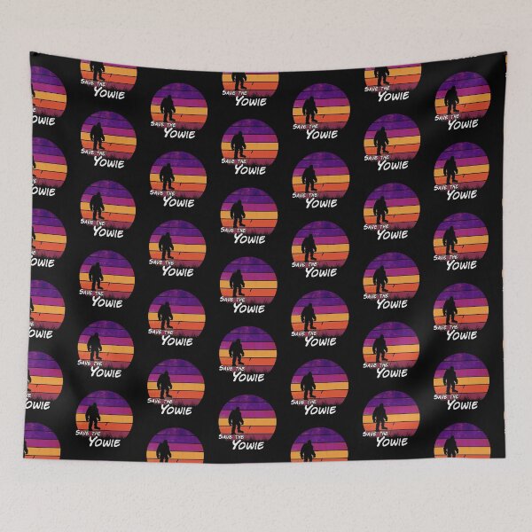 Item preview, 'Save the Yowie' distressed, funny retro design designed and sold by Twenty Twenty Visions.