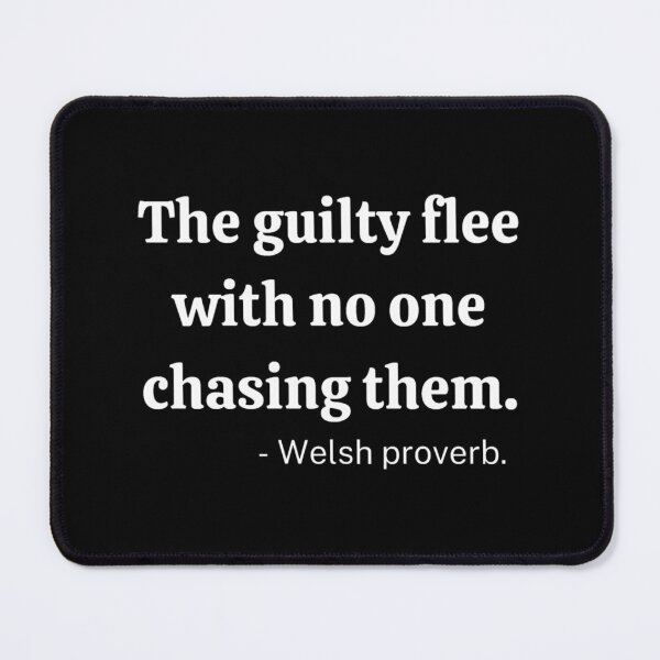 Item preview, The guilty flee with no one chasing them designed and sold by LukjanovArt.
