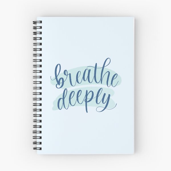 Item preview, Breathe Deeply Watercolour Affirmation designed and sold by TheBubblyType.
