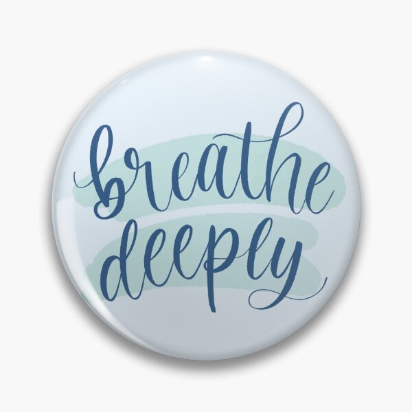 Item preview, Breathe Deeply Watercolour Affirmation designed and sold by TheBubblyType.