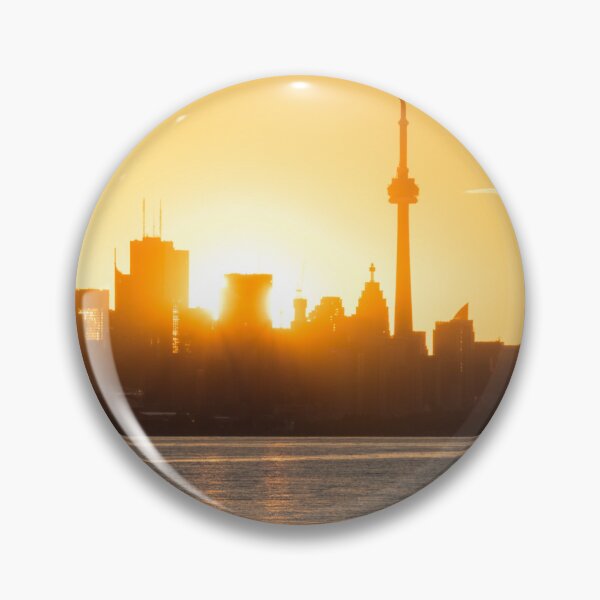 Item preview, Dual Sunpath - The Sun Rising Behind Toronto Distinctive Skyline designed and sold by Georgia Mizuleva.