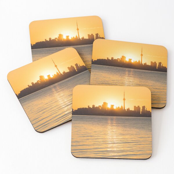 Item preview, Dual Sunpath - The Sun Rising Behind Toronto Distinctive Skyline designed and sold by Georgia Mizuleva.