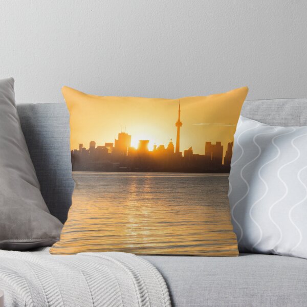 Item preview, Dual Sunpath - The Sun Rising Behind Toronto Distinctive Skyline designed and sold by Georgia Mizuleva.