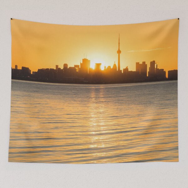 Item preview, Dual Sunpath - The Sun Rising Behind Toronto Distinctive Skyline designed and sold by Georgia Mizuleva.