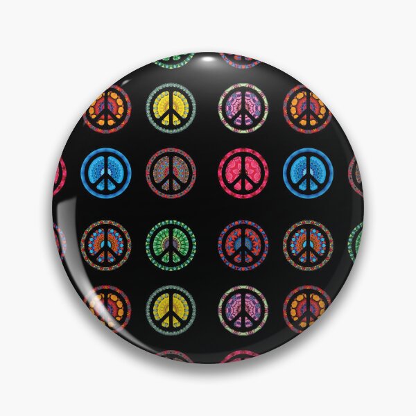 Item preview, CND Floral peace symbols sheet designed and sold by effervescence.