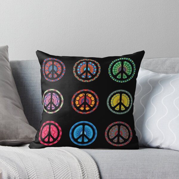 Item preview, CND Floral peace symbols sheet designed and sold by effervescence.