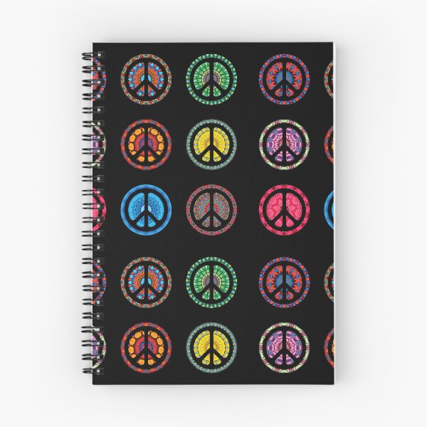 Item preview, CND Floral peace symbols sheet designed and sold by effervescence.