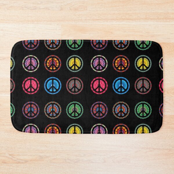Item preview, CND Floral peace symbols sheet designed and sold by effervescence.