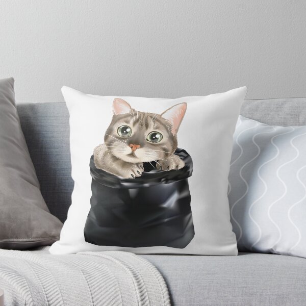 Item preview, Cute Adorable Kitty Cat Black Plastic Bag Recycle designed and sold by ozunu.