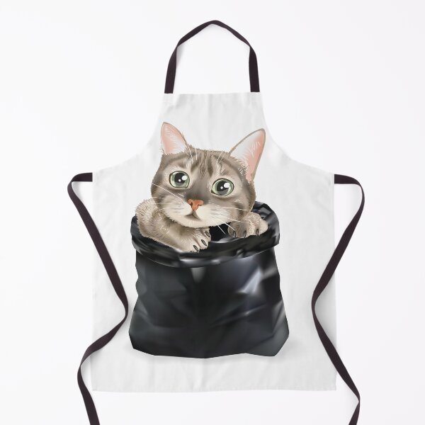 Item preview, Cute Adorable Kitty Cat Black Plastic Bag Recycle designed and sold by ozunu.
