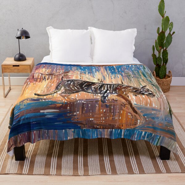 Item preview, A thirsty tiger in the deep forest painting t-shirt | tiger painting designed and sold by KARTICK DUTTA.