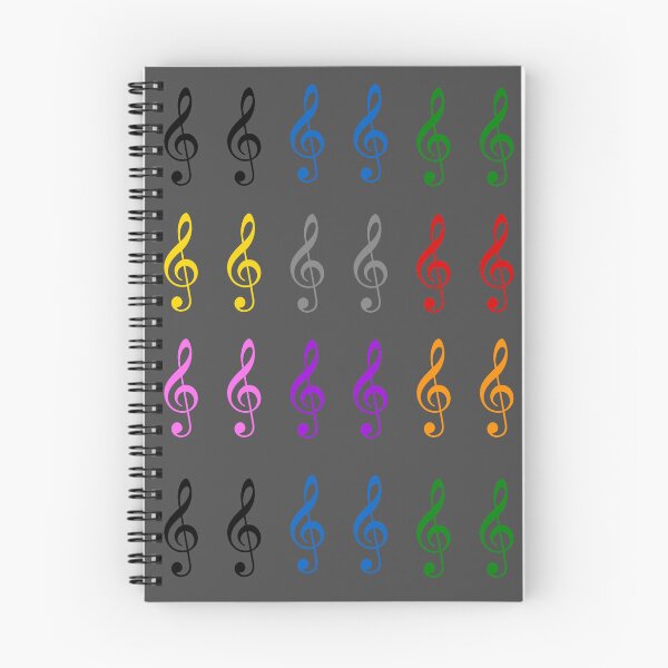 Item preview, Treble Clef symbols sheet in multiple colours designed and sold by effervescence.