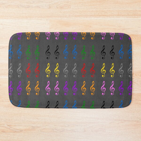 Item preview, Treble Clef symbols sheet in multiple colours designed and sold by effervescence.