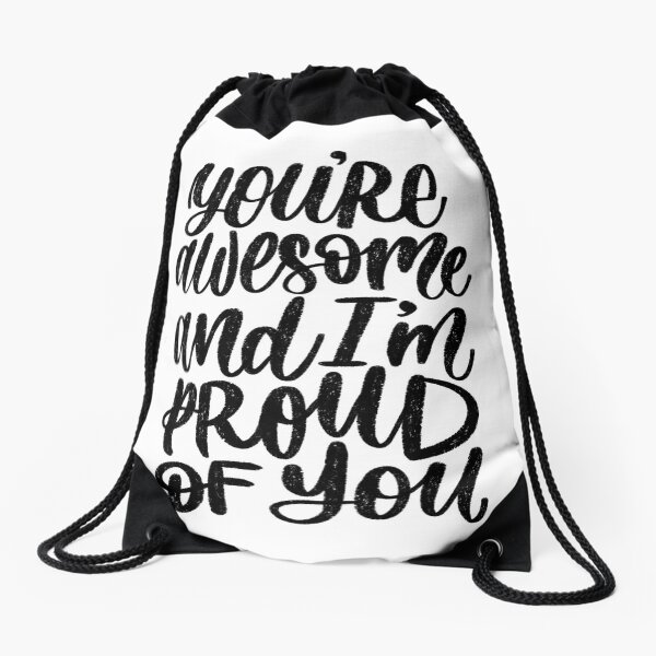 Item preview, You're Awesome & I'm Proud of You - Hand Lettering designed and sold by TheBubblyType.