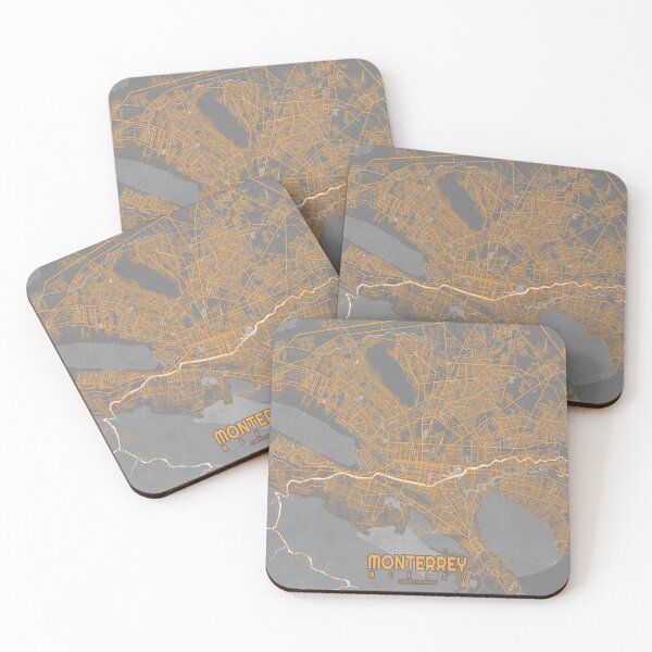 Item preview, Monterrey City Map of Nuevo Leon, Mexico - Bauhaus designed and sold by deMAP.