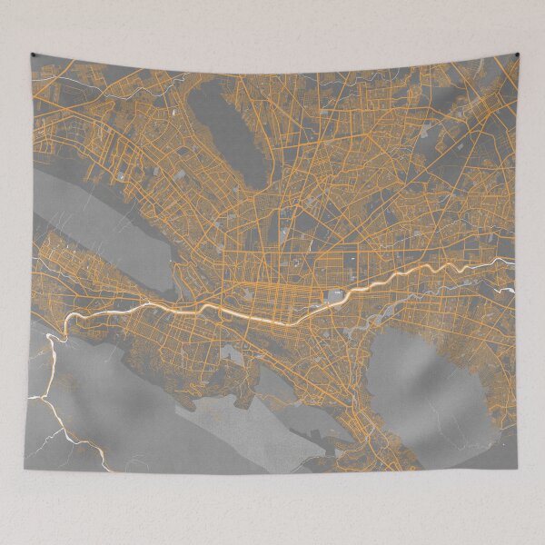 Item preview, Monterrey City Map of Nuevo Leon, Mexico - Bauhaus designed and sold by deMAP.