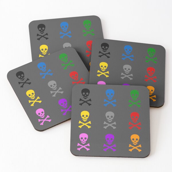 Item preview, Skull and Cross Bones symbols sheet in multiple colours designed and sold by effervescence.