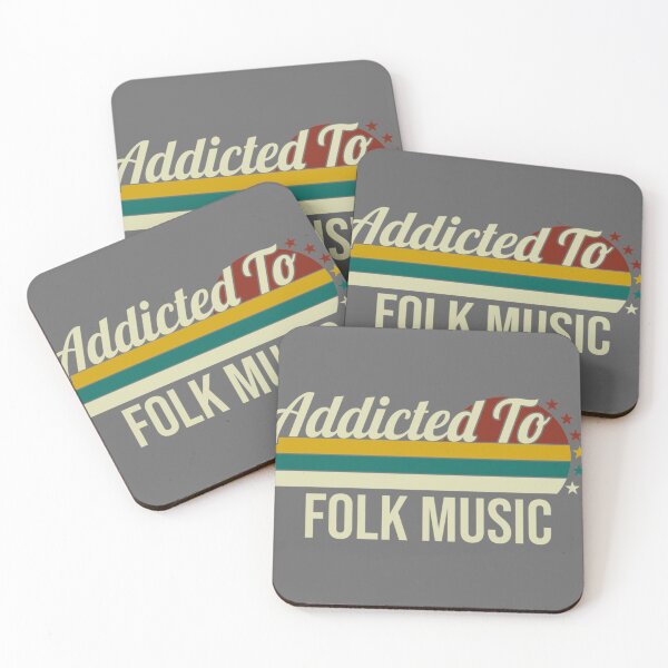 Item preview, Addicted To Folk Music - Gift For Folk Music Lovers Classic designed and sold by CorineWisoky.