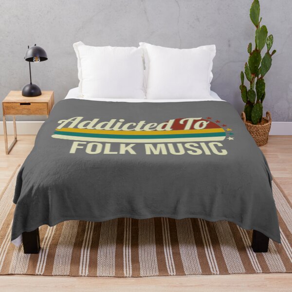 Item preview, Addicted To Folk Music - Gift For Folk Music Lovers Classic designed and sold by CorineWisoky.