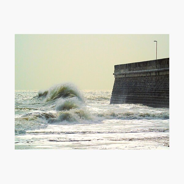 Waves over Ramsgate Photographic Print