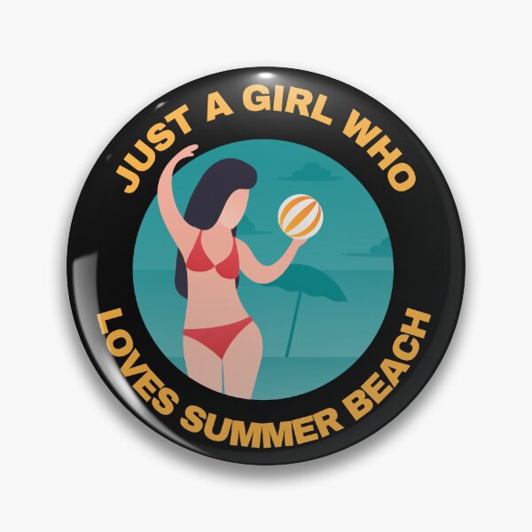 Item preview, Just a girl who loves summer beach | summer beach quotes designed and sold by EvergreenCart.