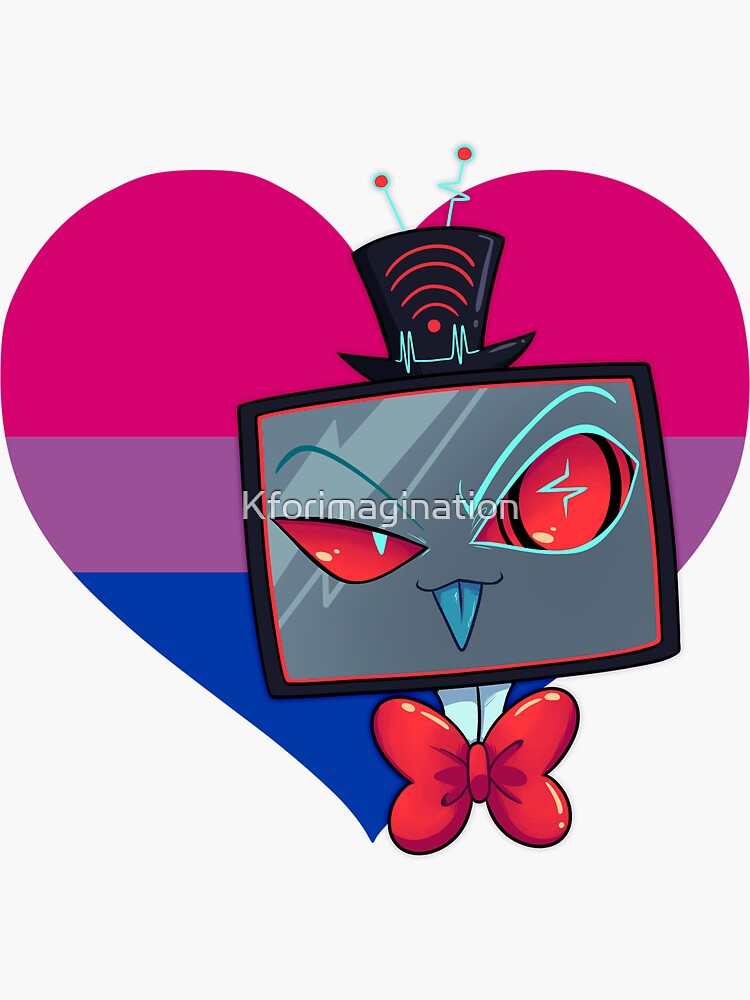 Pride Hazbin Bisexual Vox Sticker By Kforimagination Redbubble