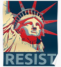 Anti-Trump Resist Freiheitsstatue Poster