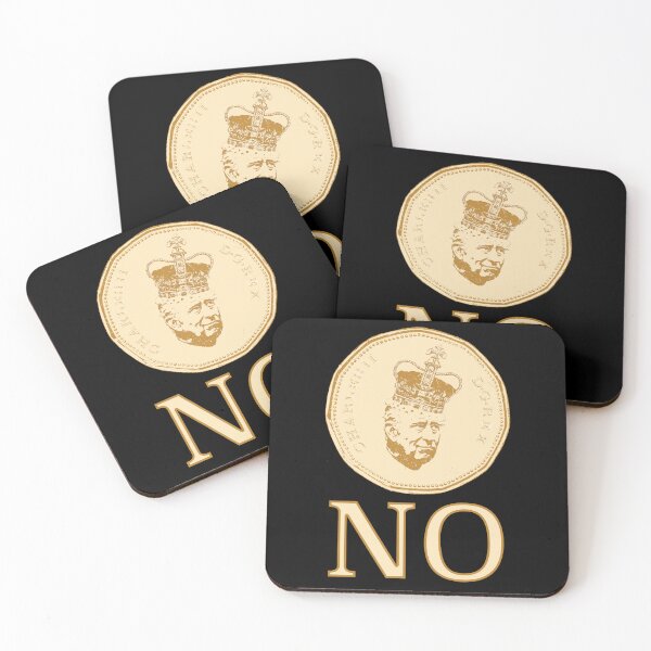 Item preview, No King Charles on Canadian money designed and sold by Signs for Dark Times.