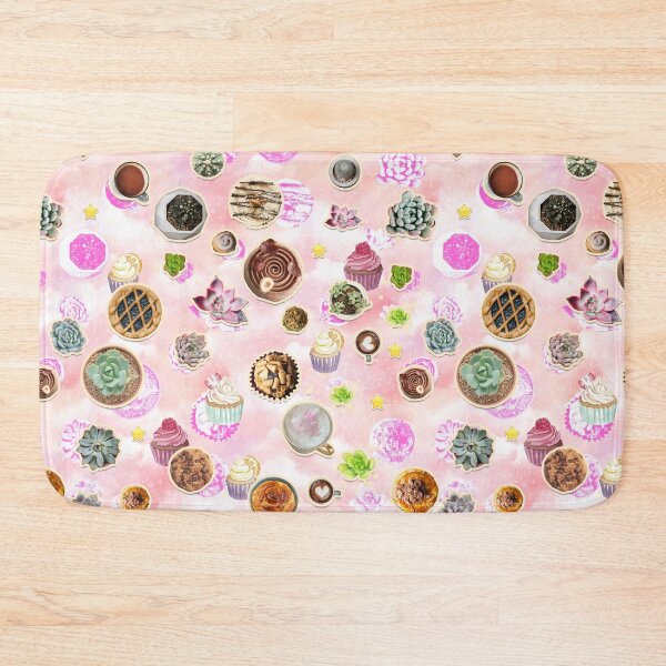 Item preview, Kawaii Pink succulent magic cakes life pattern for bakery lovers designed and sold by The Nerd Gift Source.