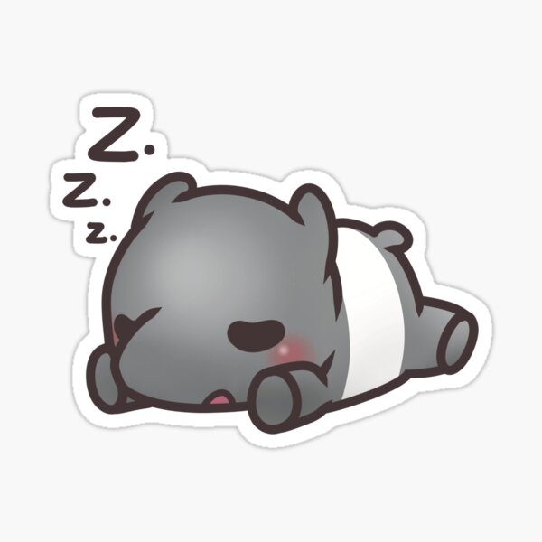 Vista previa del artículo con la obra «Cute Sleeping Tapirus», diseñado y vendido por mil-creates.