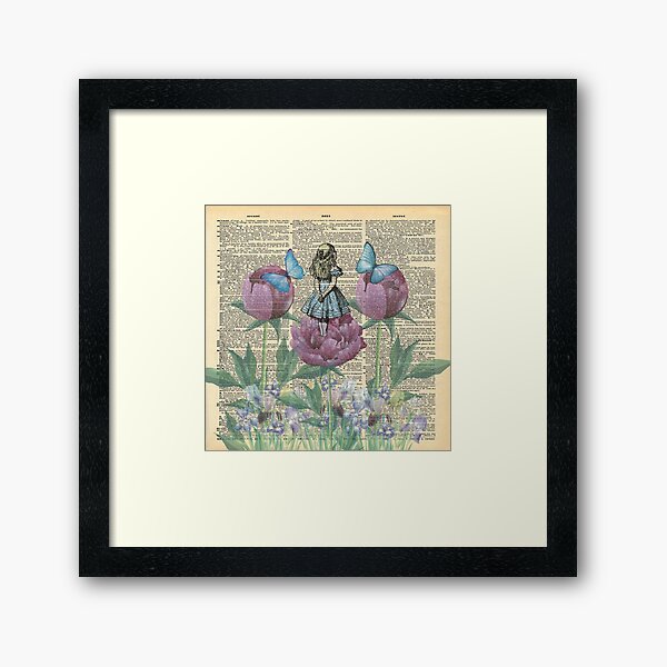 Alice In Wonderland - Wonderland Garden Framed Art Print