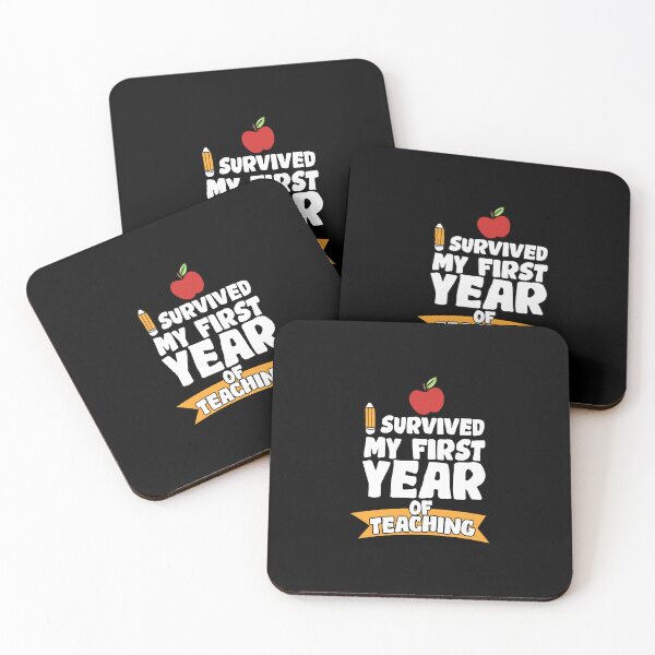 Item preview, I Survived My First Year Of Teaching, Celebrate the  Graduation For New Teachers  designed and sold by DESIGNNOUR.