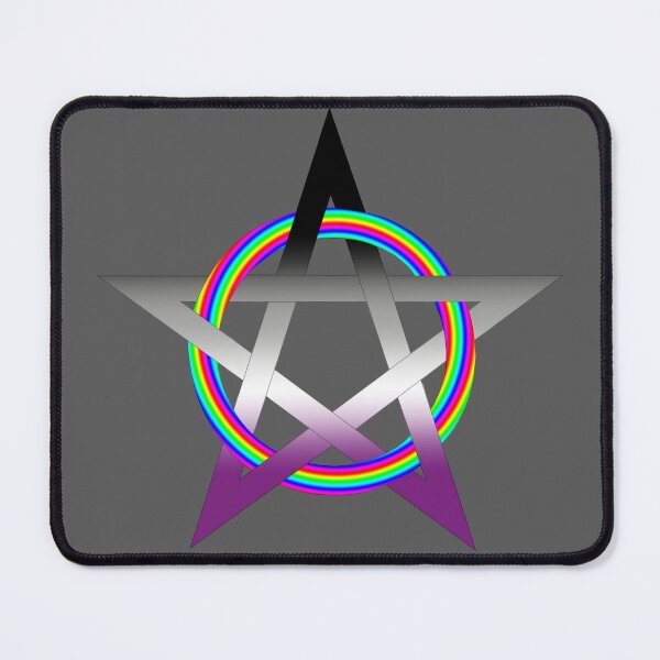 Item preview, Ace Pride Pentacle designed and sold by LunaDarkHunt.