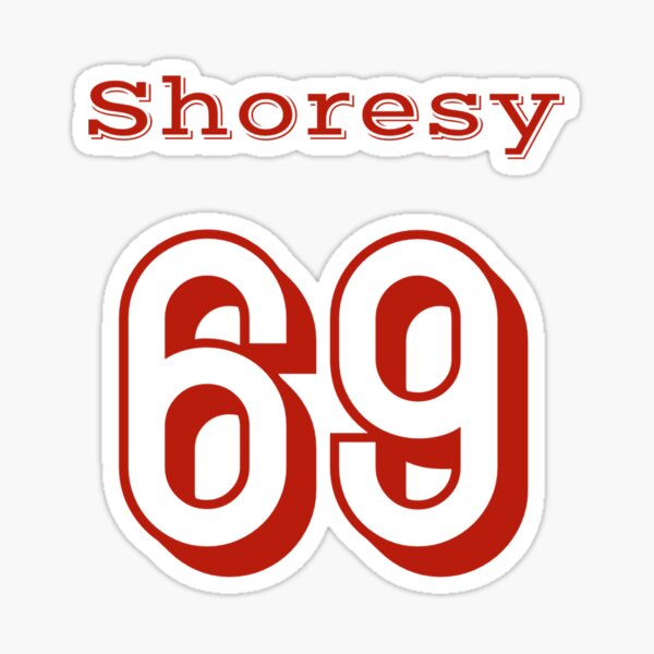 Shoresy - Eagles Hockey Jersey #69 Sticker for Sale by brainthought