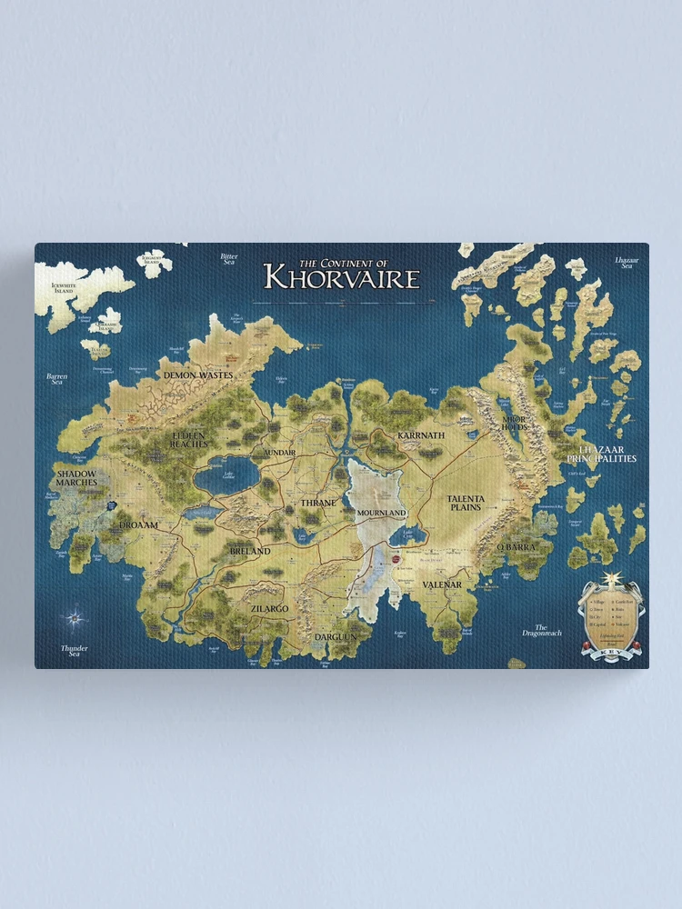 D&D Map Khorvaire Fantasy Dungeons & Dragons 47x35 Huge Giant Print Poster  : : Home