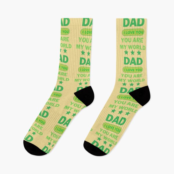 Item preview,  Dad I love You ,You Are My World ,Happy Fathers Day  designed and sold by DeeCeeFashion.