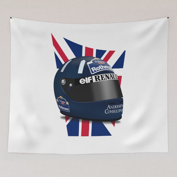 Item preview, Damon Hill 1996 - Helmet flag champion NO TEXT designed and sold by JageOwen.