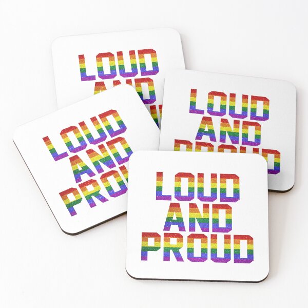 Item preview, Loud And Proud Glitter Design - Pride Collection  - LGBTQ+ Gay Pride designed and sold by Vision-Tees.