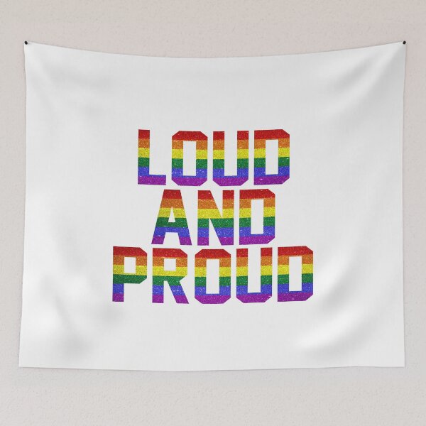 Item preview, Loud And Proud Glitter Design - Pride Collection  - LGBTQ+ Gay Pride designed and sold by Vision-Tees.