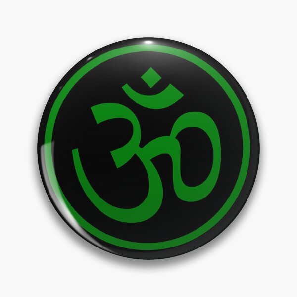Item preview, Green Aum or Om symbol designed and sold by effervescence.