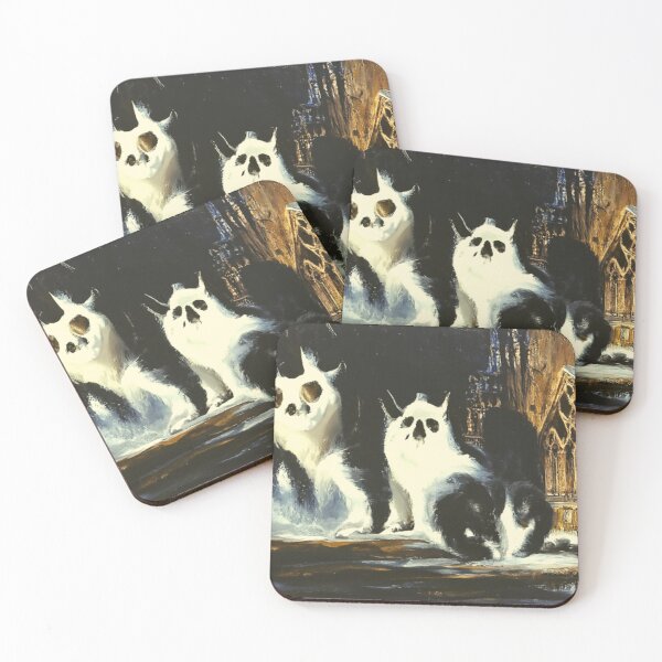 Item preview, Gothic cats at church designed and sold by tabykid.