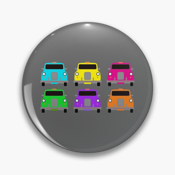 Item preview, 6 multicoloured London taxi cabs Classic designed and sold by EnidJohnston.