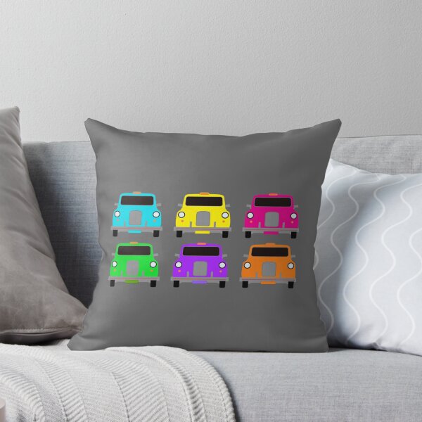 Item preview, 6 multicoloured London taxi cabs Classic designed and sold by EnidJohnston.